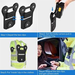 img 2 attached to 📷 BOBLOV Body Camera Magnet Mount: Universal Magnetic Suction Back Clip for All Brand Body Cameras