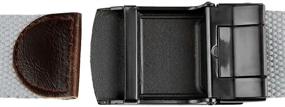 img 1 attached to 👖 Black Samtree Military Buckle Canvas Men's Belt Accessories (Style 03)