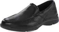 👞 rockport eberdon brown leather men's shoes: versatile loafers & slip-ons for men logo