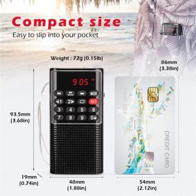 img 3 attached to 📻 PRUNUS Mini Pocket FM Walkman Radio with SD Card Player & Recorder – Portable Battery Radio with Lock Key & Rechargeable Battery Operated (NO AM)