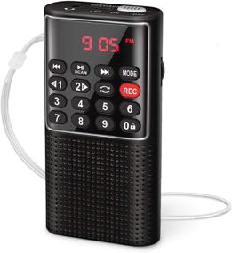 img 4 attached to 📻 PRUNUS Mini Pocket FM Walkman Radio with SD Card Player & Recorder – Portable Battery Radio with Lock Key & Rechargeable Battery Operated (NO AM)