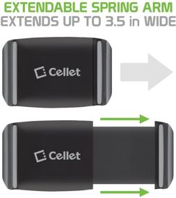 img 1 attached to 🚗 Cellet Air Vent Car Mount: The Perfect Smartphone Holder for iPhone X, Samsung Galaxy S8, and More - 360° Rotation & Tightening Knob