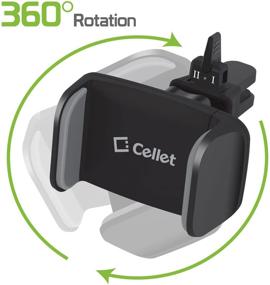 img 2 attached to 🚗 Cellet Air Vent Car Mount: The Perfect Smartphone Holder for iPhone X, Samsung Galaxy S8, and More - 360° Rotation & Tightening Knob