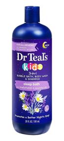 img 3 attached to 🛀 Dr Teal's Kids 3-in-1 Bubble Bath, Body Wash & Shampoo - Sleep Bath, 20 Fl Oz Bottle