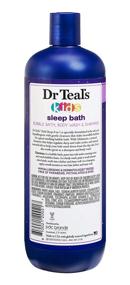 img 1 attached to 🛀 Dr Teal's Kids 3-in-1 Bubble Bath, Body Wash & Shampoo - Sleep Bath, 20 Fl Oz Bottle