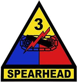 img 2 attached to 🛡️ Наклейка Стяга Четвертого Пехотного Дивизиона (Spearhead) для ВС США