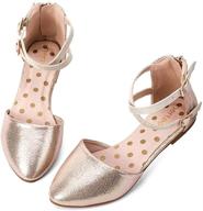 nerteo pretty glitter sandals: adorable flats shoes for toddler girls logo