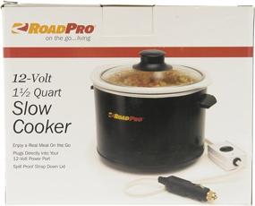 img 3 attached to 🚗 RoadPro RPSL-350 1.5 Quart Auto Travel Slow Cooker, 12V, White