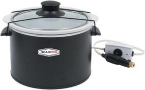 img 1 attached to 🚗 RoadPro RPSL-350 1.5 Quart Auto Travel Slow Cooker, 12V, White