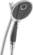 🚿 delta faucet 4-spray in2ition 2-in-1 chrome shower head: dual hand held with hose - review & features logo