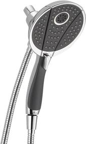 img 4 attached to 🚿 Delta Faucet 4-Spray In2ition 2-in-1 Chrome Shower Head: Dual Hand Held with Hose - Review & Features