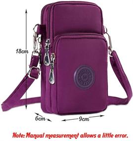 img 3 attached to 👜 Stylish and Functional WITERY Waterproof Nylon Crossbody Cell Phone Purse for Women