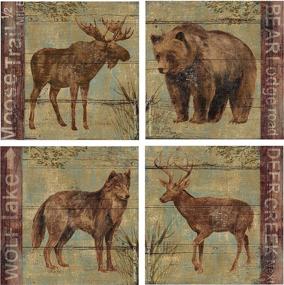 img 1 attached to Thirstystone 4 Piece Northern Wildlife Coaster