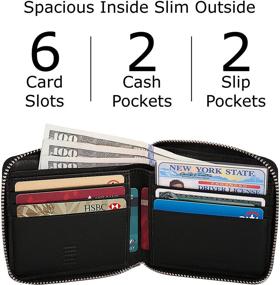 img 1 attached to Mens Leather Bifold Wallet - Essential Men's Accessory in Wallets, Card Cases & Money Organizers