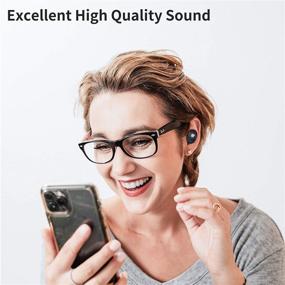 img 2 attached to 🎧 Наушники WSDHZ S11 с умным сенсорным управлением True Wireless Bluetooth 5.1 - Водонепроницаемость IPX6, встроенный микрофон, совместимые с iPhone и Android для спорта/тренировок в зале