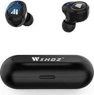 🎧 наушники wsdhz s11 с умным сенсорным управлением true wireless bluetooth 5.1 - водонепроницаемость ipx6, встроенный микрофон, совместимые с iphone и android для спорта/тренировок в зале логотип