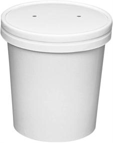 img 3 attached to 🥣 Versatile 16 oz. Paper Food Containers: Hot Soup Bowls, Ice Cream Cups - 50 Sets