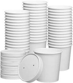img 4 attached to 🥣 Versatile 16 oz. Paper Food Containers: Hot Soup Bowls, Ice Cream Cups - 50 Sets