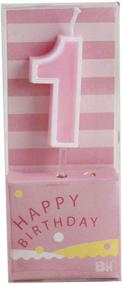 img 4 attached to 🎂 QQYL Rainbow Number 1 Birthday Candle Pink - Perfect for Baby Boy, Girl, Kids, Women | 1-21 Birthday Candles | 100% Picture Show Upgrade Quality