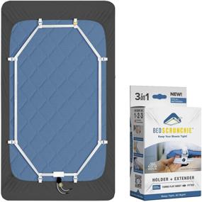 img 4 attached to 🛏️ BED SCRUNCHIE Sheet Holder Straps - Premium Gripper Clips - Reinforced Parachute Cord - 360 Degree Bed Sheet Tightener - Strongest and Efficient Extender - Perfect for All Mattress Sizes