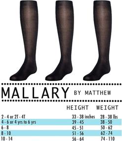 img 3 attached to 🧦 Matthew's Mallary 3-Pack of Sheer Pantyhose for Girls with Spandex (Featuring Sheer Toe) - Enhanced SEO