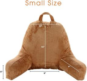 img 2 attached to 📚 Enhance Your Child's Reading Time with the Cheer Collection Kids Size Reading Pillow with Arms (Brown)