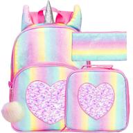 unicorn backpack little rainbow preschool logo