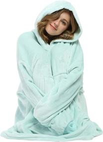 img 3 attached to 🔥 Catalonia Oversized Blanket Hoodie Sweatshirt: Super Soft and Warm Giant Fleece Pullover with Large Front Pocket for Ultimate Comfort – Perfect for Adults, Teens, and Kids!