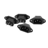 high-quality 4-pack 250v 10a iec 320 c14 panel mount plug adapter power connector socket by uxcell logo