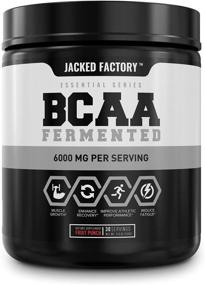 img 4 attached to 🍹 Пудра BCAA с вкусом фруктового пунша (ферментированная) - 6 г сухой аминокислотный комплекс, 30 порций - усиливает восстановление мышц, снижает усталость, повышает силу, способствует росту мышц.