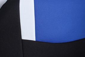 img 1 attached to 🔵 Автониз Универсальная защита сиденья классического спортивного типа - совместимая с подушкой безопасности (синий, полный комплект)