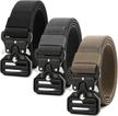 stretch tactical casual elastic military men's accessories in belts logo