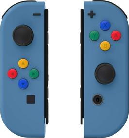 img 4 attached to 🎮 Enhance Gaming Experience with eXtremeRate Soft Touch Airforce Blue Joycon Handheld Controller Shell Case for Nintendo Switch & Switch OLED Joy-Con – Console Shell NOT Included