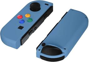 img 2 attached to 🎮 Enhance Gaming Experience with eXtremeRate Soft Touch Airforce Blue Joycon Handheld Controller Shell Case for Nintendo Switch & Switch OLED Joy-Con – Console Shell NOT Included