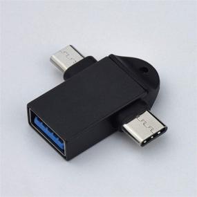 img 4 attached to 💻 2-в-1 TG адаптер: конвертер типа C Micro USB 3.0 OTG для синхронизации данных, медиа ТВ-приставок, мобильных телефонов, планшетов.