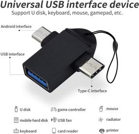 img 3 attached to 💻 2-в-1 TG адаптер: конвертер типа C Micro USB 3.0 OTG для синхронизации данных, медиа ТВ-приставок, мобильных телефонов, планшетов.