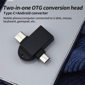 img 2 attached to 💻 2-в-1 TG адаптер: конвертер типа C Micro USB 3.0 OTG для синхронизации данных, медиа ТВ-приставок, мобильных телефонов, планшетов.