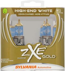 img 4 attached to SYLVANIA - H13 (9008) SilverStar zXe GOLD High Performance Halogen Headlight Bulb - Bright White Light Output, Top HID Alternative, Advanced Xenon Charged Technology (Includes 2 Bulbs)