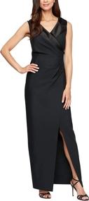 img 2 attached to Alex Evenings Womens Slimming Cascade Women's Clothing in Dresses