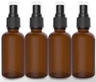 🧳 2oz travel accessories: amber spray bottles in a pack logo