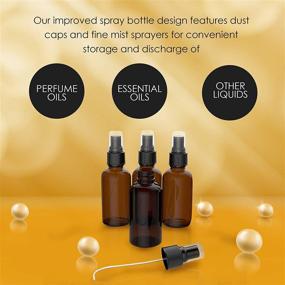 img 3 attached to 🧳 2oz Travel Accessories: Amber Spray Bottles in a Pack