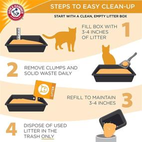 img 3 attached to 🐱 27.5lb ARM & HAMMER Clump & Seal Platinum Multi-Cat Clumping Cat Litter