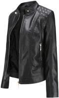 womens trendy leather jacket fashion women's clothing and coats, jackets & vests logo