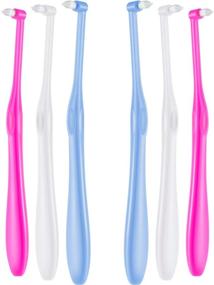 img 4 attached to 🦷 6-Piece Tuft Toothbrush Set: Soft Trim, Tapered Trim, Interspace Brush - Detailed Cleaning