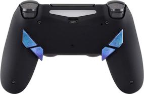 img 1 attached to 🎮 Enhanced Purple Blue Chameleon Glossy Back Buttons for PS4 Controller - eXtremeRate Dawn Remap Kit K1 K2 K3 K4 Paddles Replacement