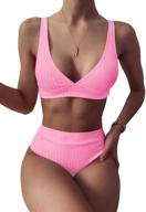 👙 verdusa women's waisted swimsuit bathing suit in swimsuits & cover ups - stylish and flattering swimwear for women logo