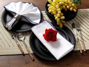 img 3 attached to 🍽️ Cotton Clinic Stitch Dinner Napkins: Premium Food Service Equipment & Supplies