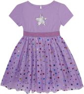 👗 danichins layered sparkle little purple girls' clothing: perfect dresses for sparkling princesses logo