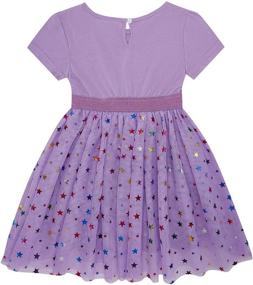 img 3 attached to 👗 DaniChins Layered Sparkle Little Purple Girls' Clothing: Perfect Dresses for Sparkling Princesses