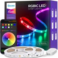 🌈 govee rgbic led strip lights: 32.8ft wifi color changing lights with smart control - alexa & google assistant compatible! perfect for bedrooms, parties, and more! логотип